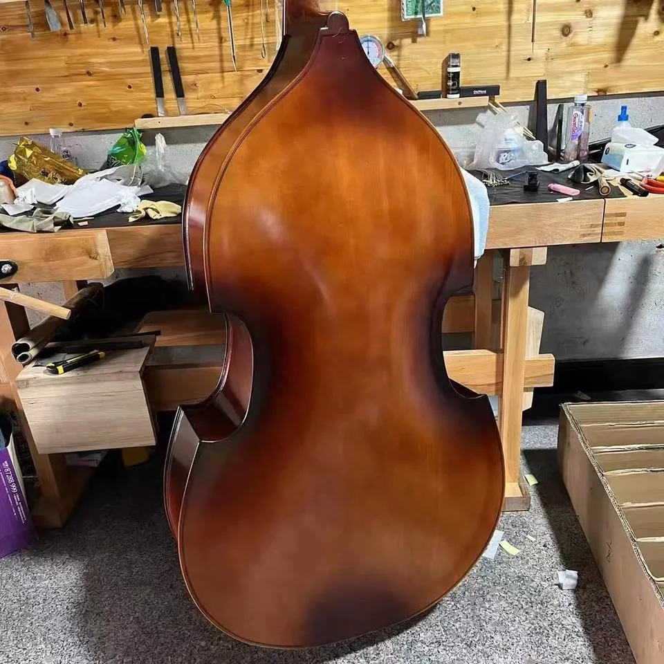 Laminated Hardwood Student Double Bass with Bow & Bag